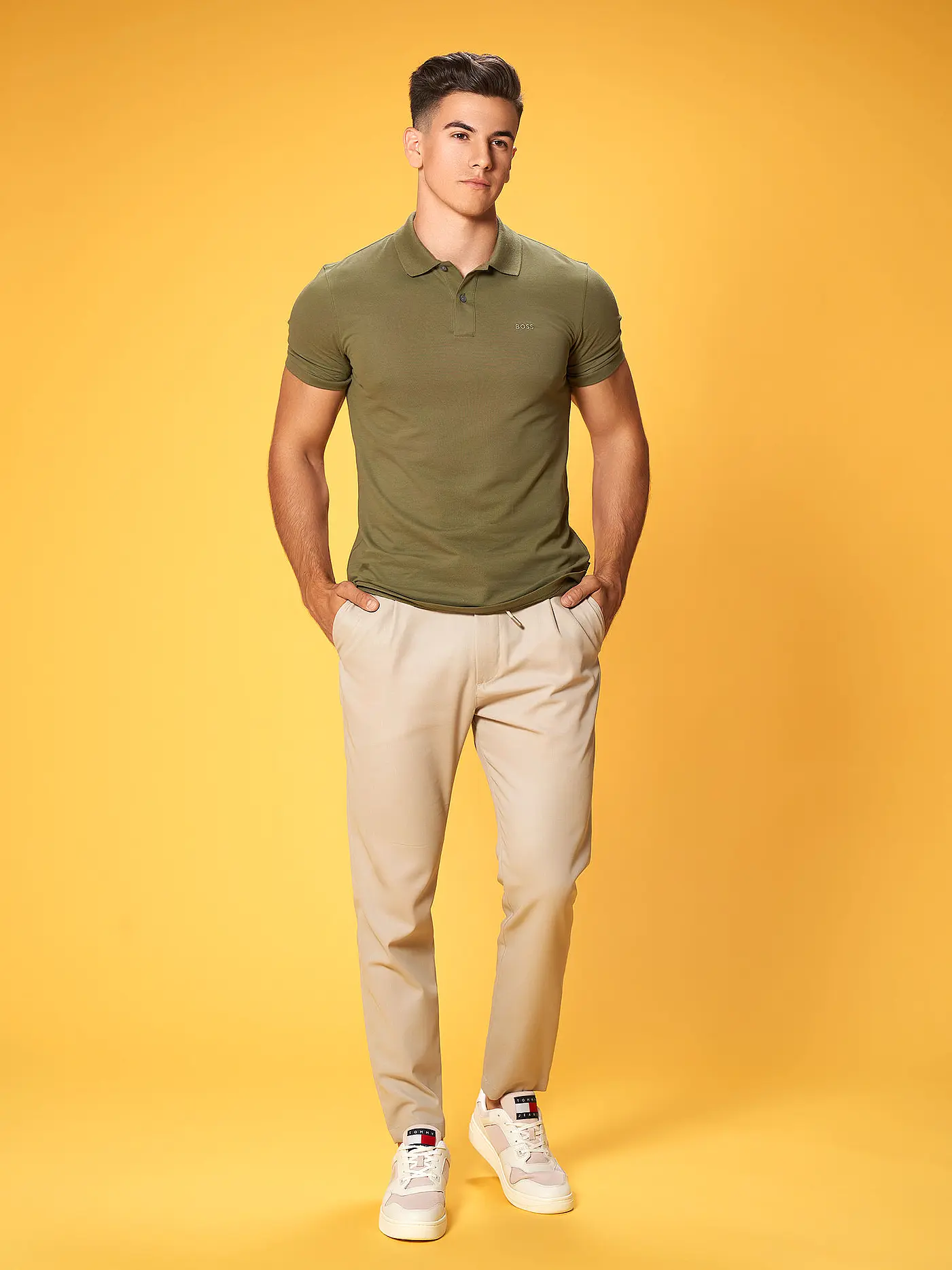BOSS | Poloshirt Regular Fit PALLAS | grün